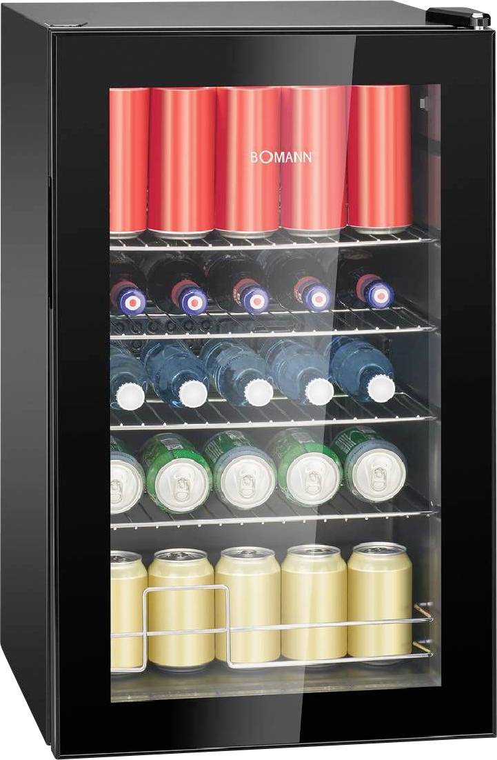 Bomann KSG 7287 Koelkast Energielabel: E (A - G) 63 l Staand apparaat Zwart