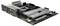 Eine Computermotherboard mit mehreren Anschlüssen, Steckplätzen und Kühlkörpern, die die Konnektivität und Erweiterungsmöglichkeiten für PC-Hardwarekomponenten zeigt.