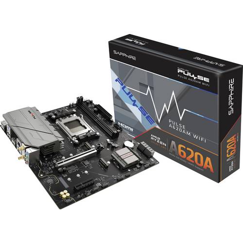 Thumbnail - Sapphire 52118-03-40G Mainboard Sockel (PC) AMD® AM5 Formfaktor (Details) Micro-ATX Mainboard-Chipsatz AMD® A620A