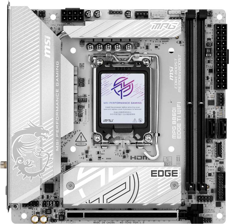MSI 7E43-001R Mainboard Sockel (PC) Intel® LGA 1851 Formfaktor (Details) Mini-ITX Mainboard-Chipsatz Intel® B860