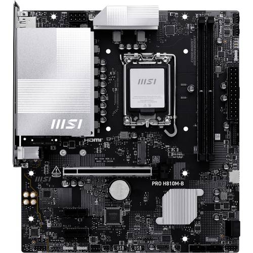 MSI 7E64-001R Mainboard Sockel (PC) Intel® LGA 1851 Formfaktor (Details) Micro-ATX Mainboard-Chipsatz Intel® H810