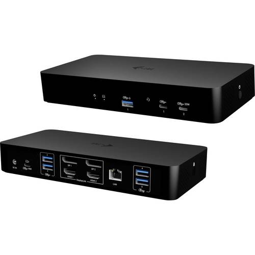 Thumbnail - i-tec USB-C® Dockingstation CAINTGDUAL4KDOCPD USB-C® Power Delivery, inkl. Kensington-Schloss