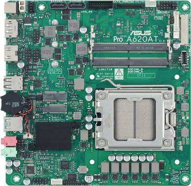 Asus PRO A620AT-CSM Mainboard Sockel (PC) AMD® AM5 Formfaktor (Details) Mini-ITX Mainboard-Chipsatz AMD® A620A