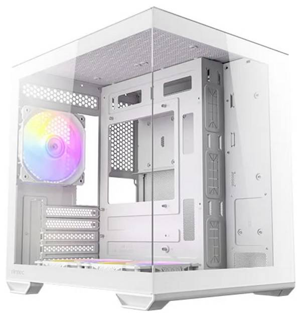 Antec 0-761345-10218-6, Mini Tower, PC, Weiß, ITX, micro ATX, 1x 120 mm, 2x 120 mm