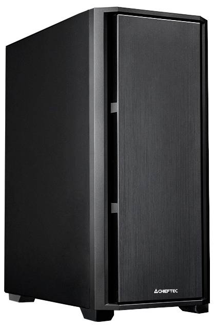 Chieftec AS-02B-OP Midi-Tower PC-Gehäuse Schwarz 1 vorinstallierter Lüfter