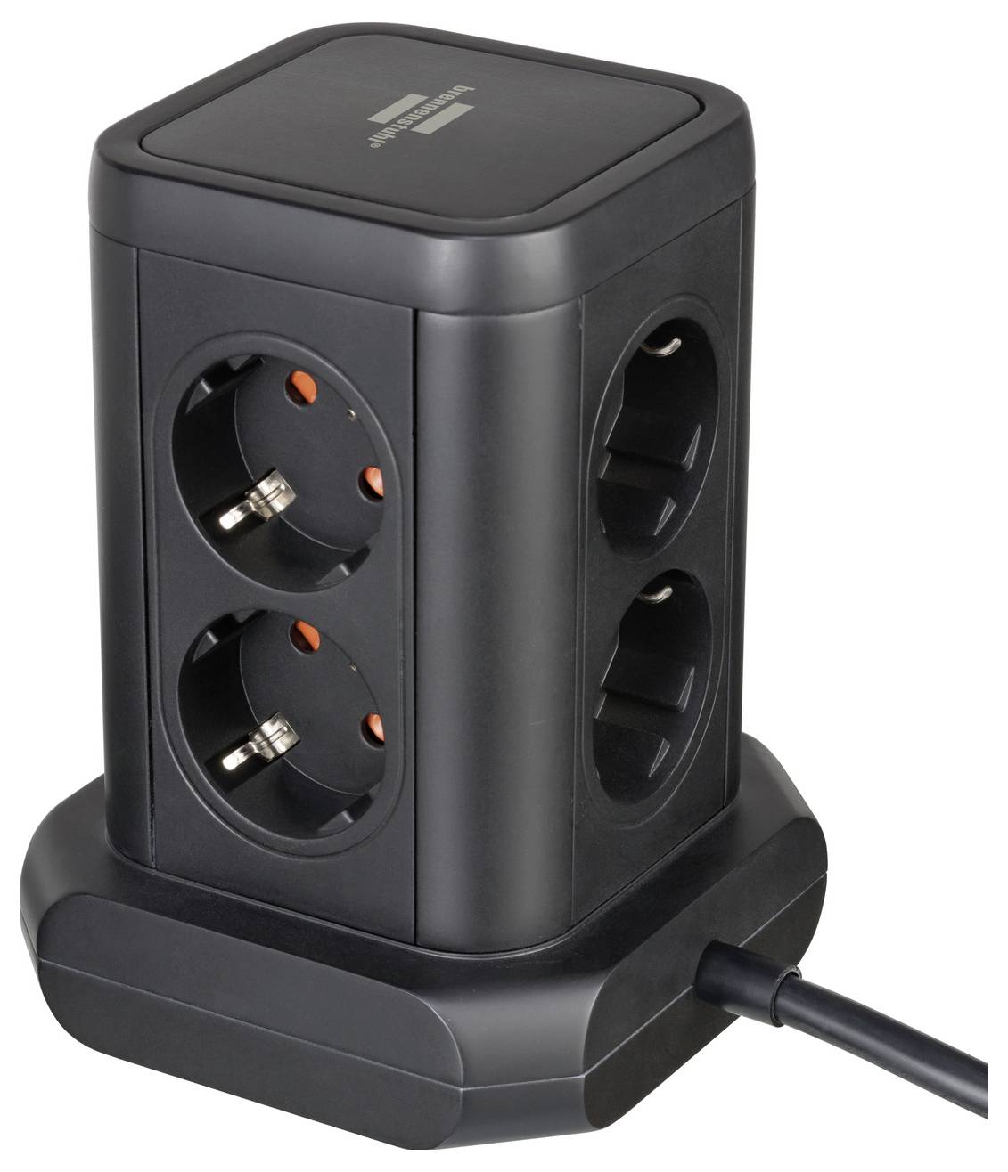 Brennenstuhl 1153560010 Steckdosenturm Schwarz 1 St.-1