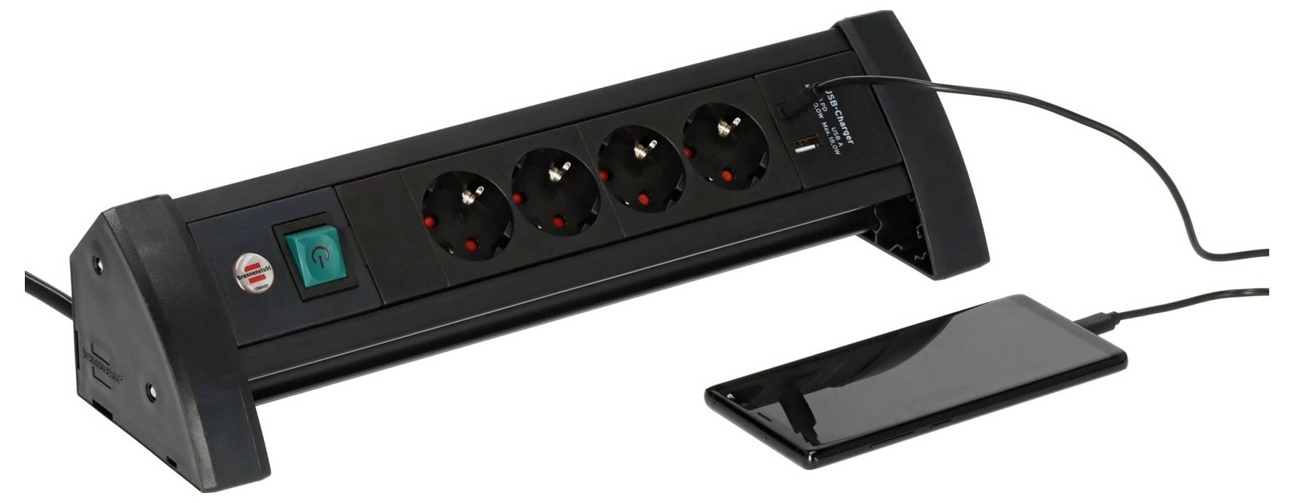 Brennenstuhl 1156250544 Steckdosenleiste Schwarz Schutzkontakt 1 St.-2