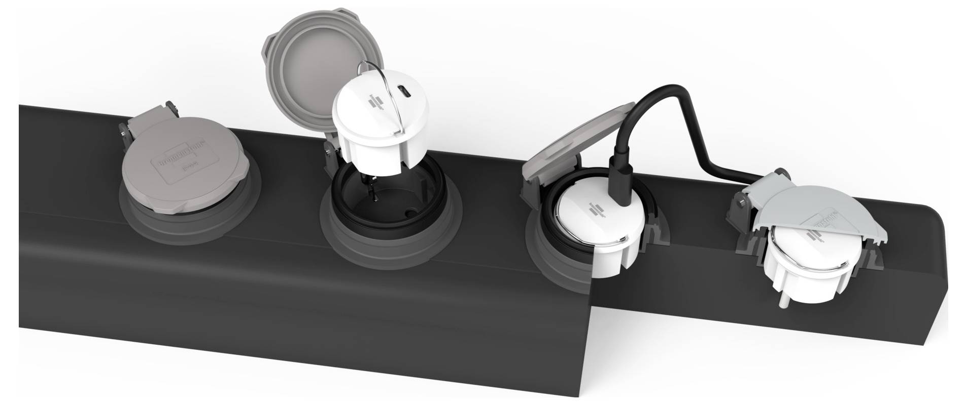 Brennenstuhl BRENNENSTUHL - Steckdoseneinsatz USB C 2,4A Adapter 12 W Weiß-1