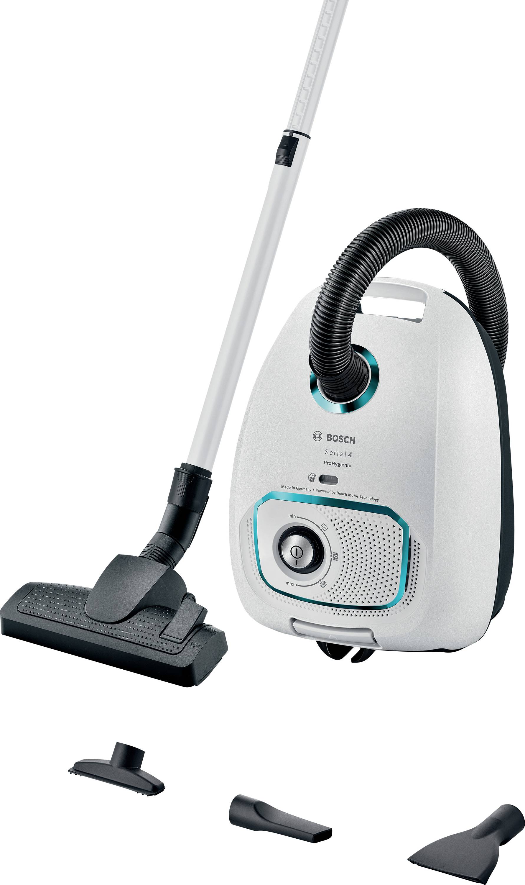 Bosch Bodenstaubsauger BGD41HYG | Beutelstaubsauger Serie 4 ProHygienic | 600W | UltraAllergy Filter | 11m Radius | weiß-0