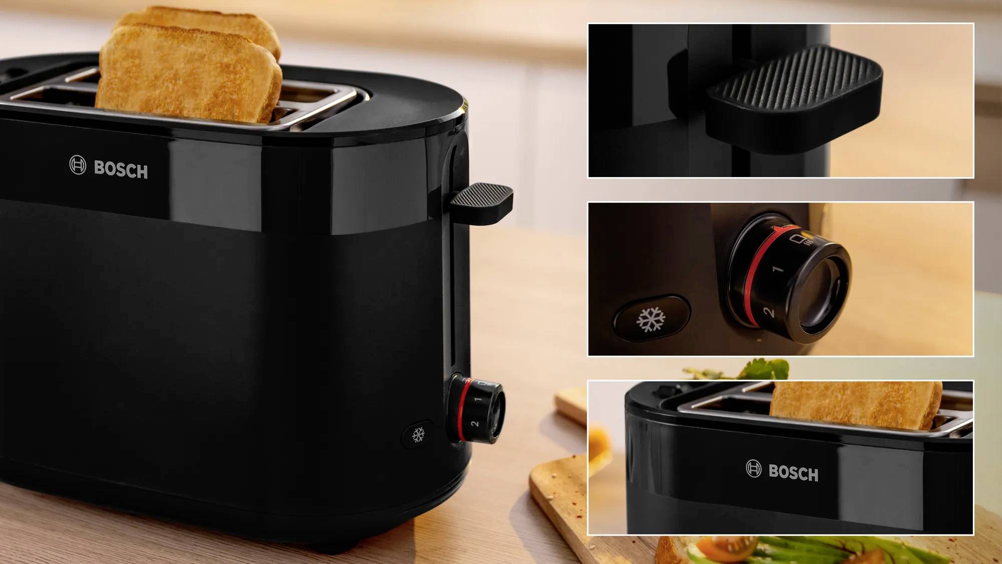 Bosch Kompakt Toaster MyMoment, schwarz Toaster Schwarz-3