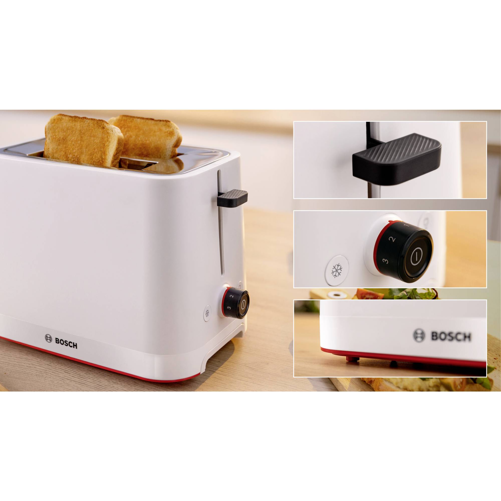 Bosch Kompakt Toaster MyMoment, weiß Toaster Weiß-3