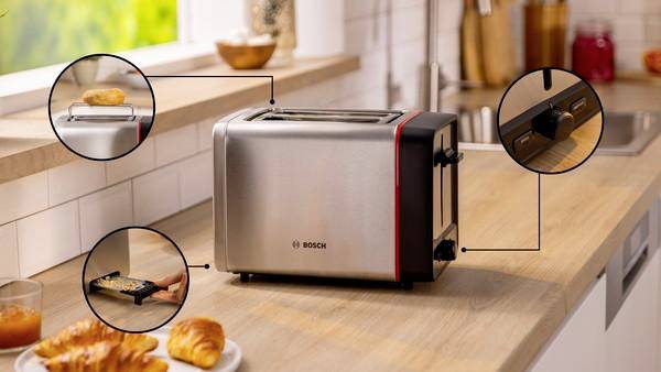 Bosch Kompakt Toaster MyMoment, Edelstahl Toaster Edelstahl-1