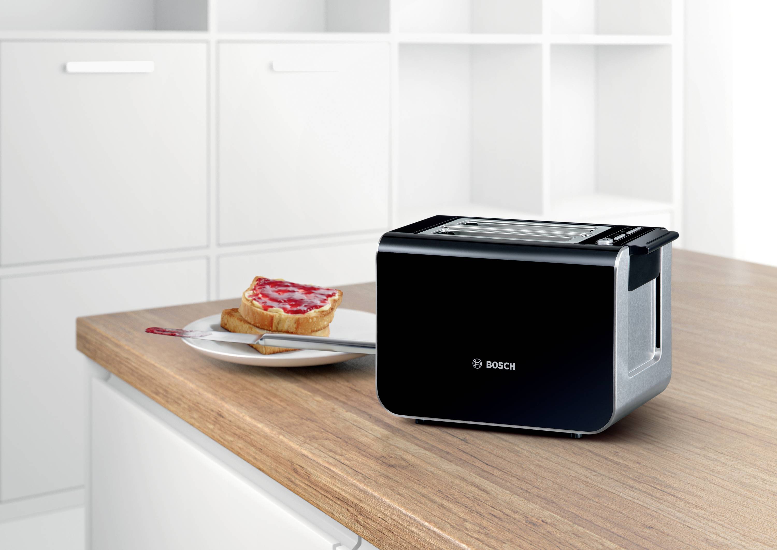 Bosch Kompakt Styline, schwarz Toaster Schwarz-7