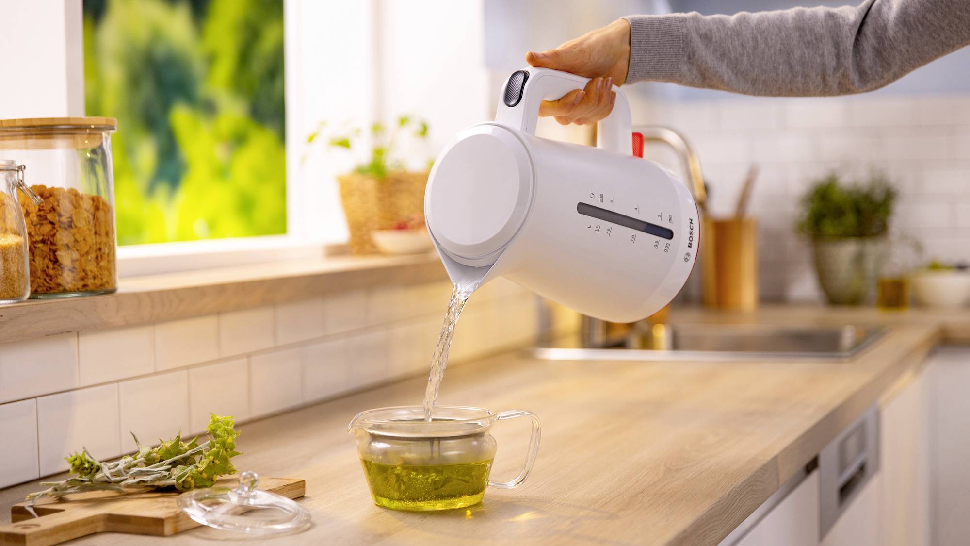 Bosch Wasserkocher 1,7L MyMoment, weiß Wasserkocher Überhitzungsschutz Weiß Fassungsvermögen: 1.7 l-6