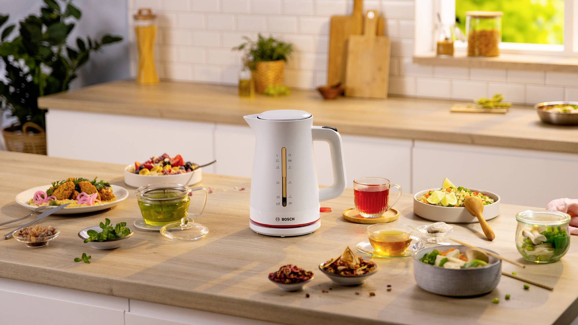 Bosch Wasserkocher 1,7L MyMoment, weiß Wasserkocher Überhitzungsschutz Weiß Fassungsvermögen: 1.7 l-9