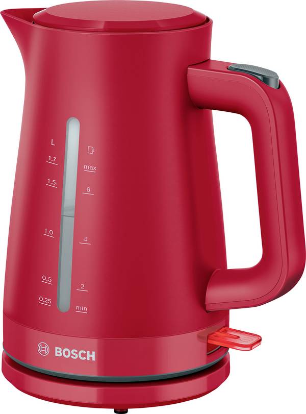 Bosch Wasserkocher 1,7L MyMoment, rot Wasserkocher Überhitzungsschutz Rot Fassungsvermögen: 1.7 l