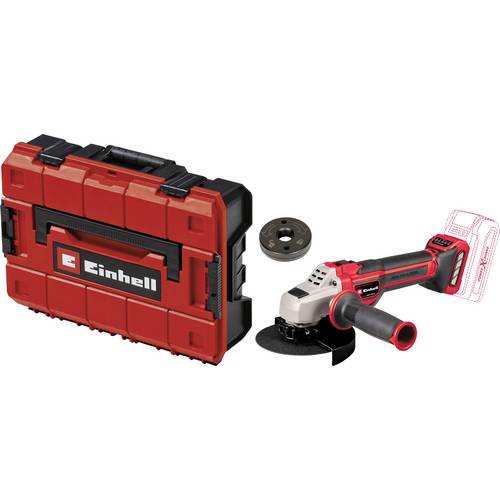 Einhell 4431155+4540011 Akku-Winkelschleifer 125 mm ohne Akku, ohne Ladegerät, inkl. Schnellspannmutter, inkl. E-Case 18...