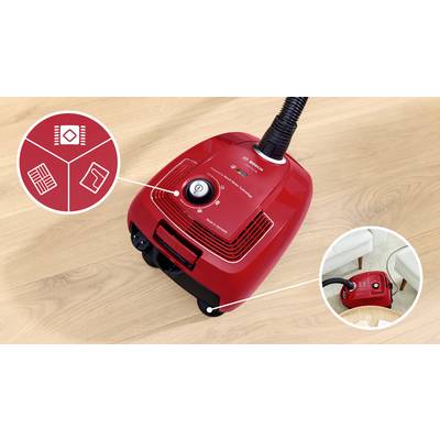 Bosch Staubsauger mit Beutel, Serie 4, rot Staubsauger mit Beutel 600 W mit Staubbeutel-3