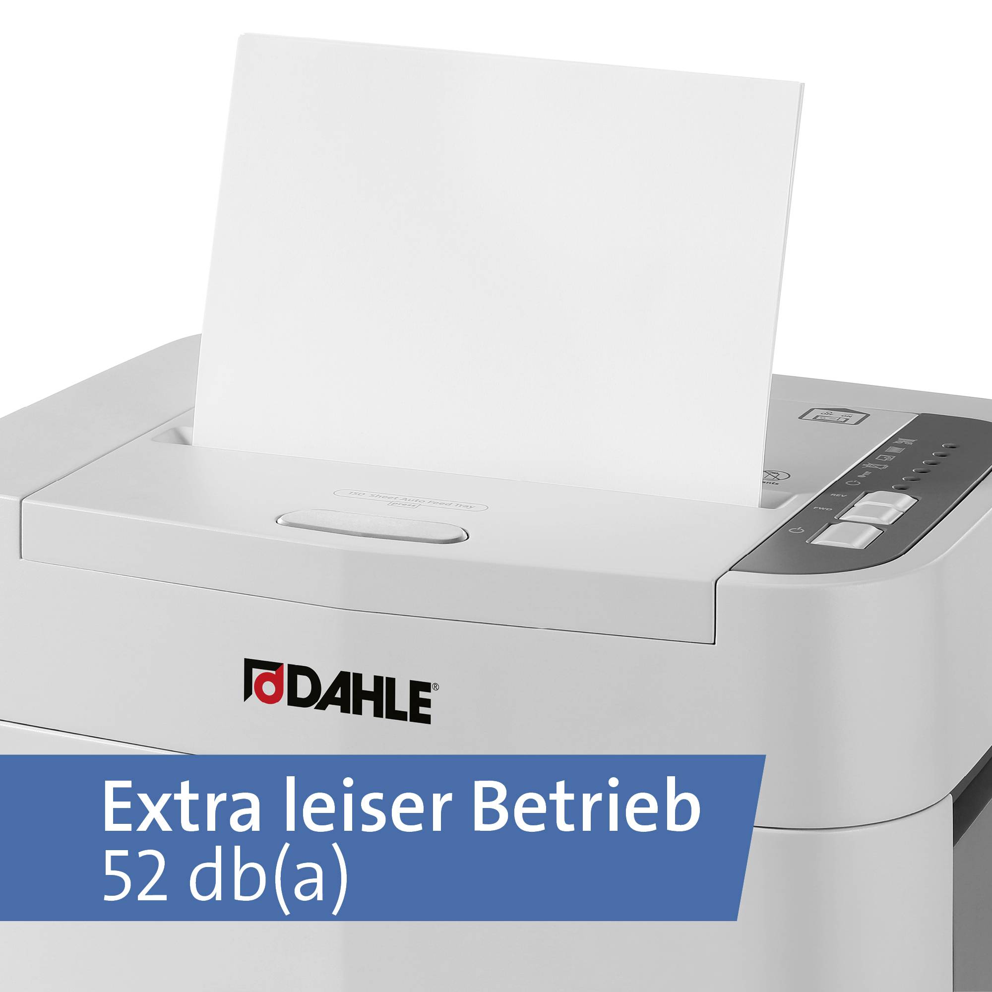 Dahle ShredMATIC 150 Aktenvernichter 150 Blatt Partikelschnitt 4 x 12 mm P-4 24 l Vernichtet auch Büroklammern, Heftklam-13