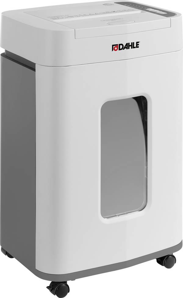 Dahle ShredMATIC 150 Aktenvernichter 150 Blatt Partikelschnitt 4 x 12 mm P-4 24 l Vernichtet auch Büroklammern, Heftklammern, Kreditkarte