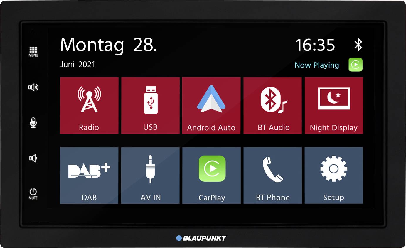 Blaupunkt Oslo 600 DAB Autoradio Apple CarPlay, Android Auto™, inkl. Fernbedienung, inkl. DAB-Antenne, Bluetooth®-Freisp