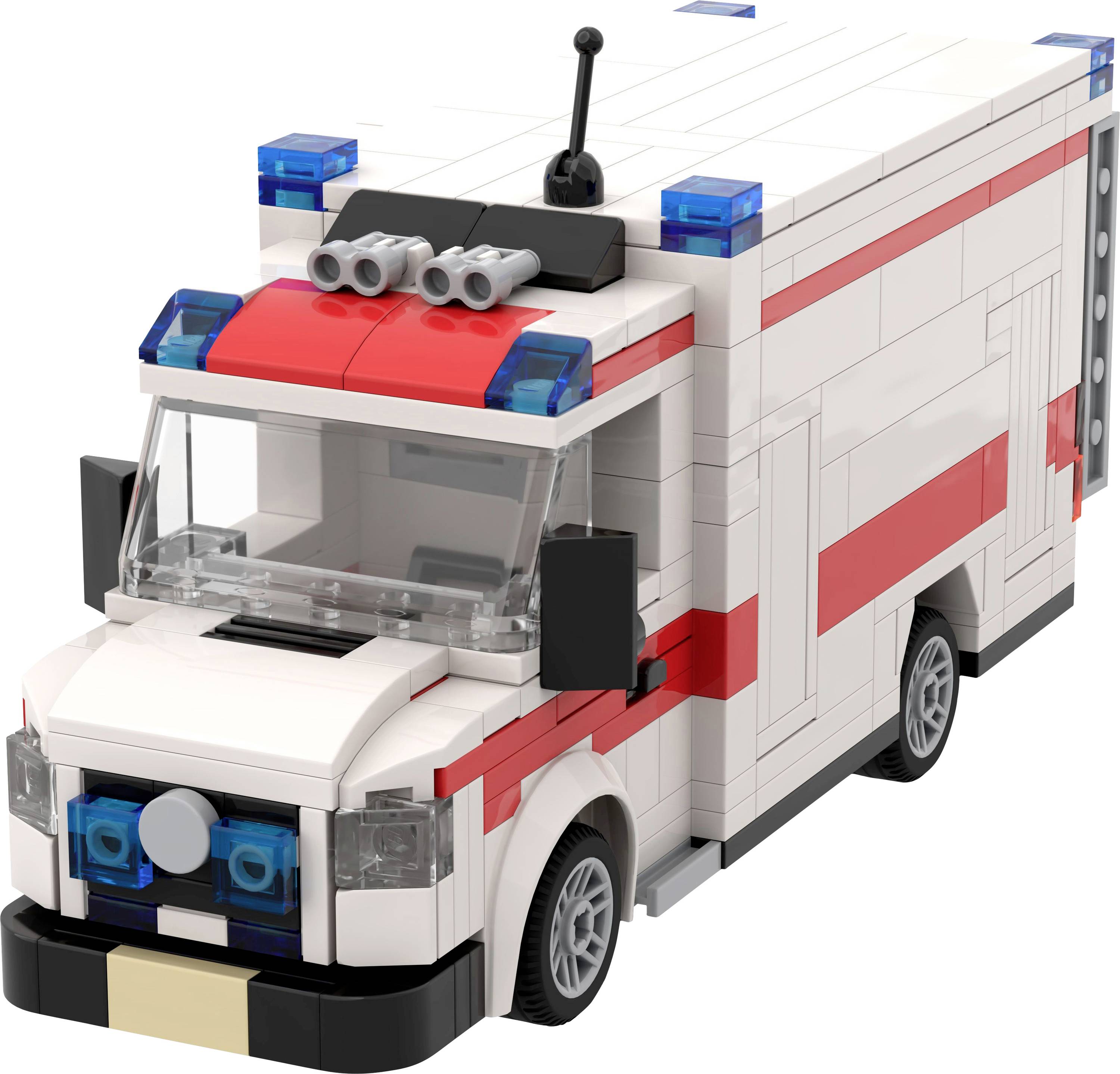 BRIXIES Plus Rettungswagen / Ambulance Konstruktions-Set