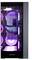 Ein Gaming-Computer-Gehäuse mit transparentem Seitenpanel, das Innenkomponenten und RGB-Beleuchtung zeigt, einschließlich sichtbarer Kühlventilatoren und Grafikkarte.