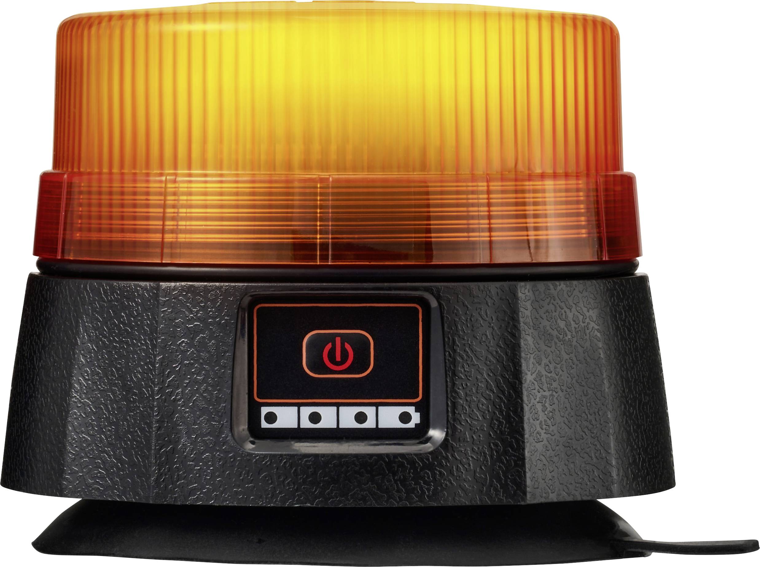 VOLTCRAFT Rundumleuchte VC-17200360 5 V/DC über DC-Eingang Magnetfuß, Saugnapf, USB-Stecker Orange