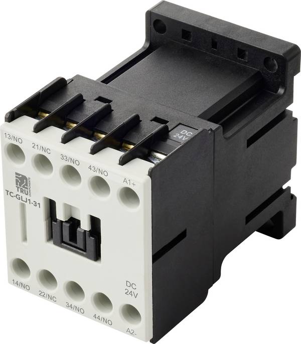 TRU COMPONENTS TC-GYJ1-31-24VDC Hilfsschütz 3 Schließer, 1 Öffner 24 V/DC 10 A 1 St.
