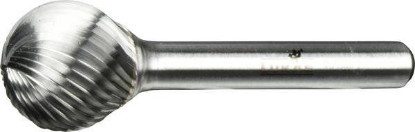 LUKAS-ERZETT A10031616603 Fräser Hartmetall Kugel 16 mm Länge 40 mm  Arbeits-Länge 16 mm Schaftdurchmesser 6 mm