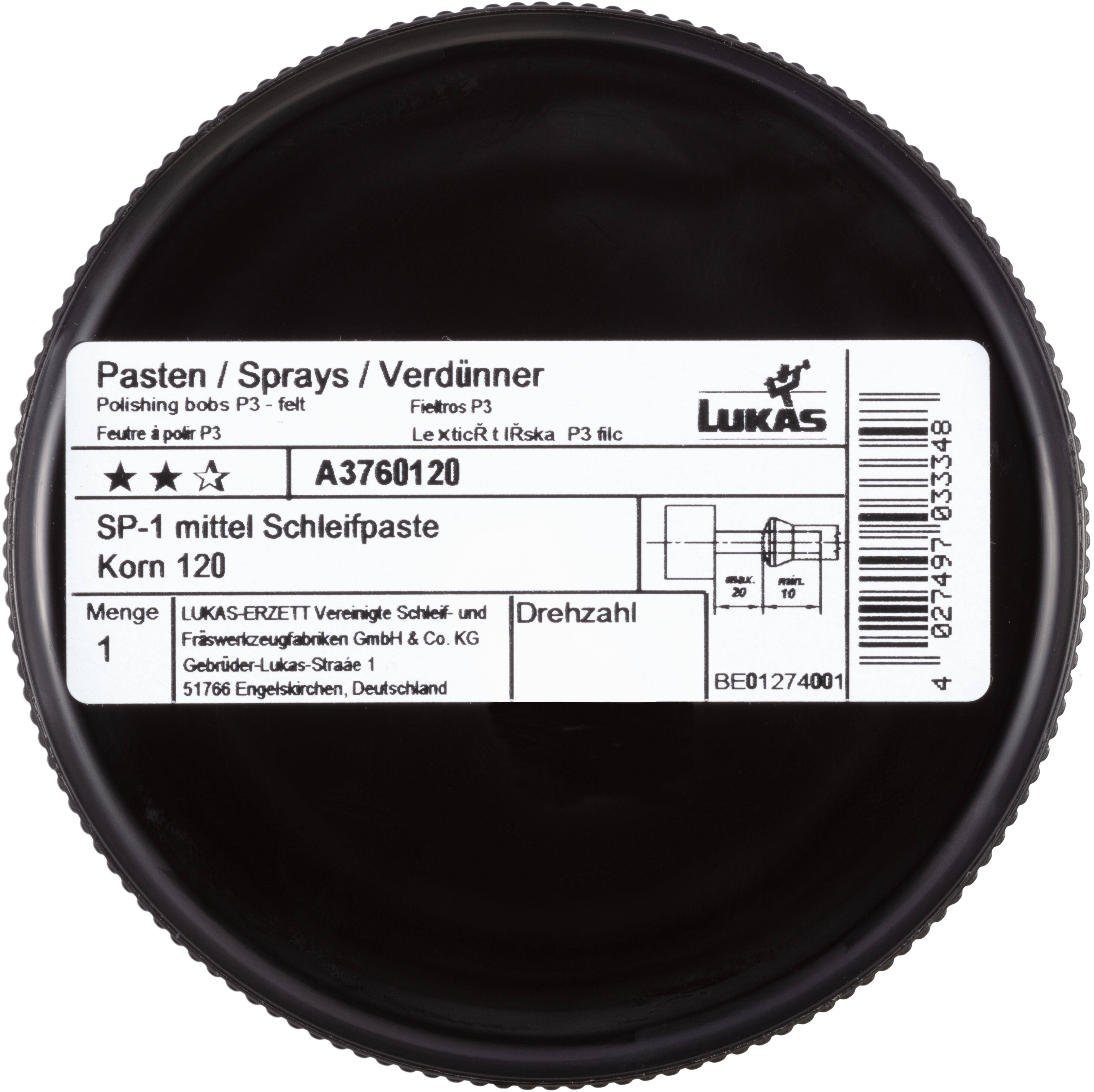 LUKAS-ERZETT A3760120 Schleifpaste SP-1 Korn 120 | mittel 1 St.-2