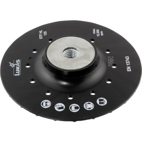 Thumbnail - LUKAS-ERZETT A38311251002 Stützteller STF für Fiberscheiben Ø 125 mm mit M14-Gewinde   mit Kühlrippen 1 St.