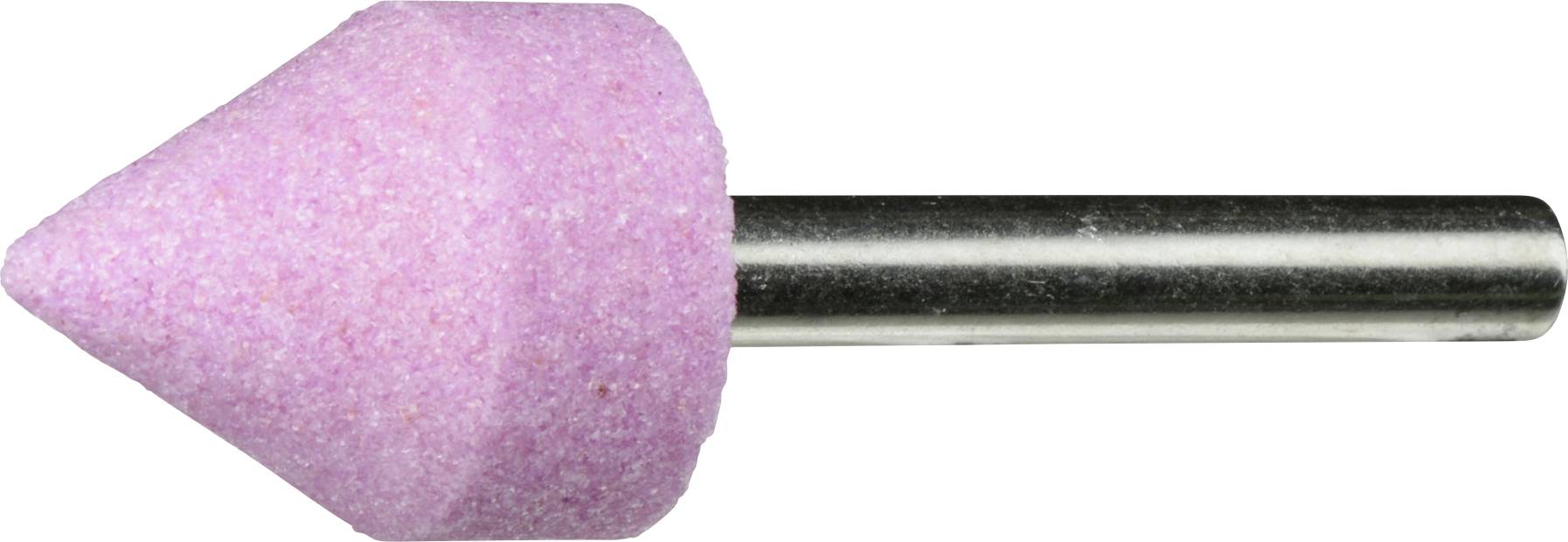 LUKAS-ERZETT A200402025602 Schleifstift WKS Walzenkegelform für Stahl/Stahlguss 20x25 mm Schaft 6 mm   Edelkorund Korn 6...