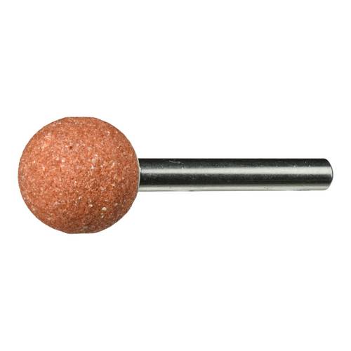 LUKAS-ERZETT A201100606312 Schleifstift KU Kugelform für Stahl/Stahlguss 6x6 mm Schaft 3 mm   Korn 60 20 St.