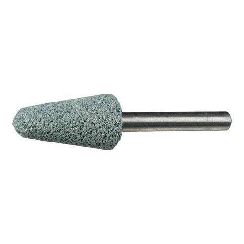 LUKAS-ERZETT A201502040618A Schleifstift KE Rundkegelform für Alu 20x40 mm Schaft 6 mm   Korn 80 20 St.
