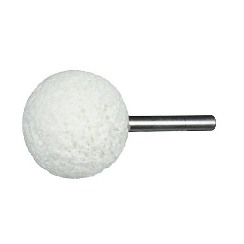 LUKAS-ERZETT A201902525626 Schleifstift KU Kugelform für Kunststoff/Holz/Gummi 25x25 mm Schaft 6 mm Korn 0-3 20 St.