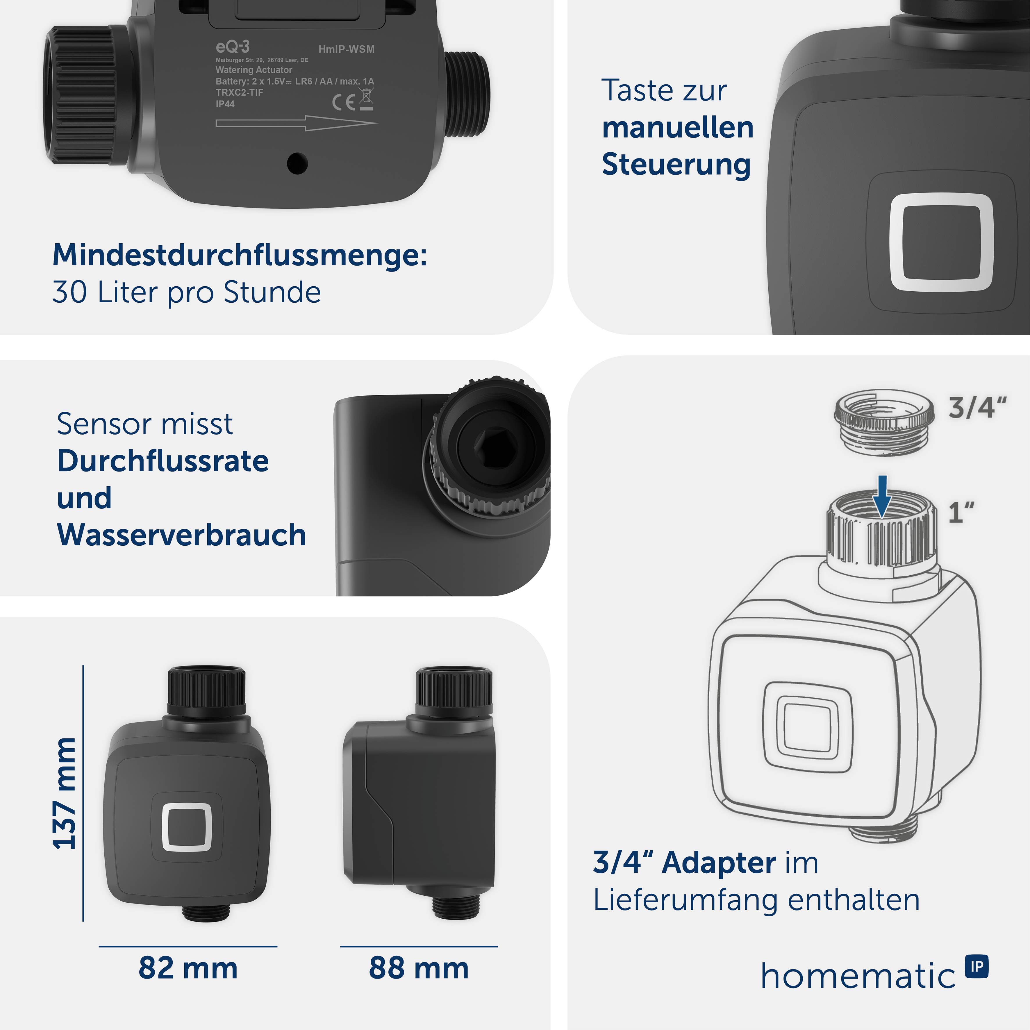 Homematic IP Funk Funk-Bewässerungssteuerung HmIP-WSM-11