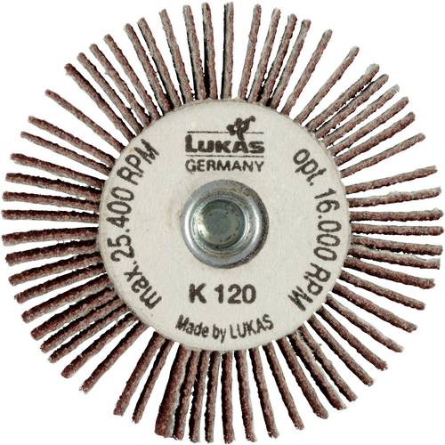 Thumbnail - LUKAS-ERZETT A2207030050120 Fächerschleifer mit M4 Innengew. SFI universal 30x5 mm Korund Korn 120 10 St.