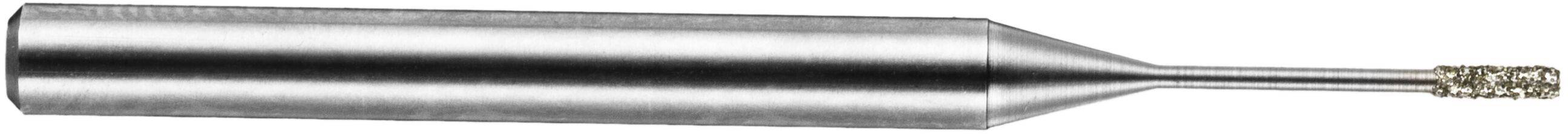 Eine Metallspannfutter mit konischem Körper und gerilltem Ende, die in Maschinen zum sicheren Greifen von Werkzeugen oder Komponenten verwendet wird.