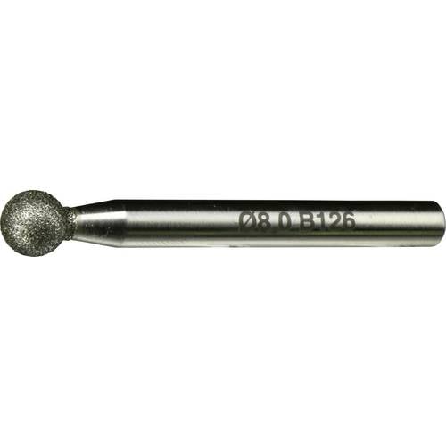 LUKAS-ERZETT A34033095126 CBN-Schleifstift CSK Kugelform 8x8 mm Schaft 6 mm 1 St.