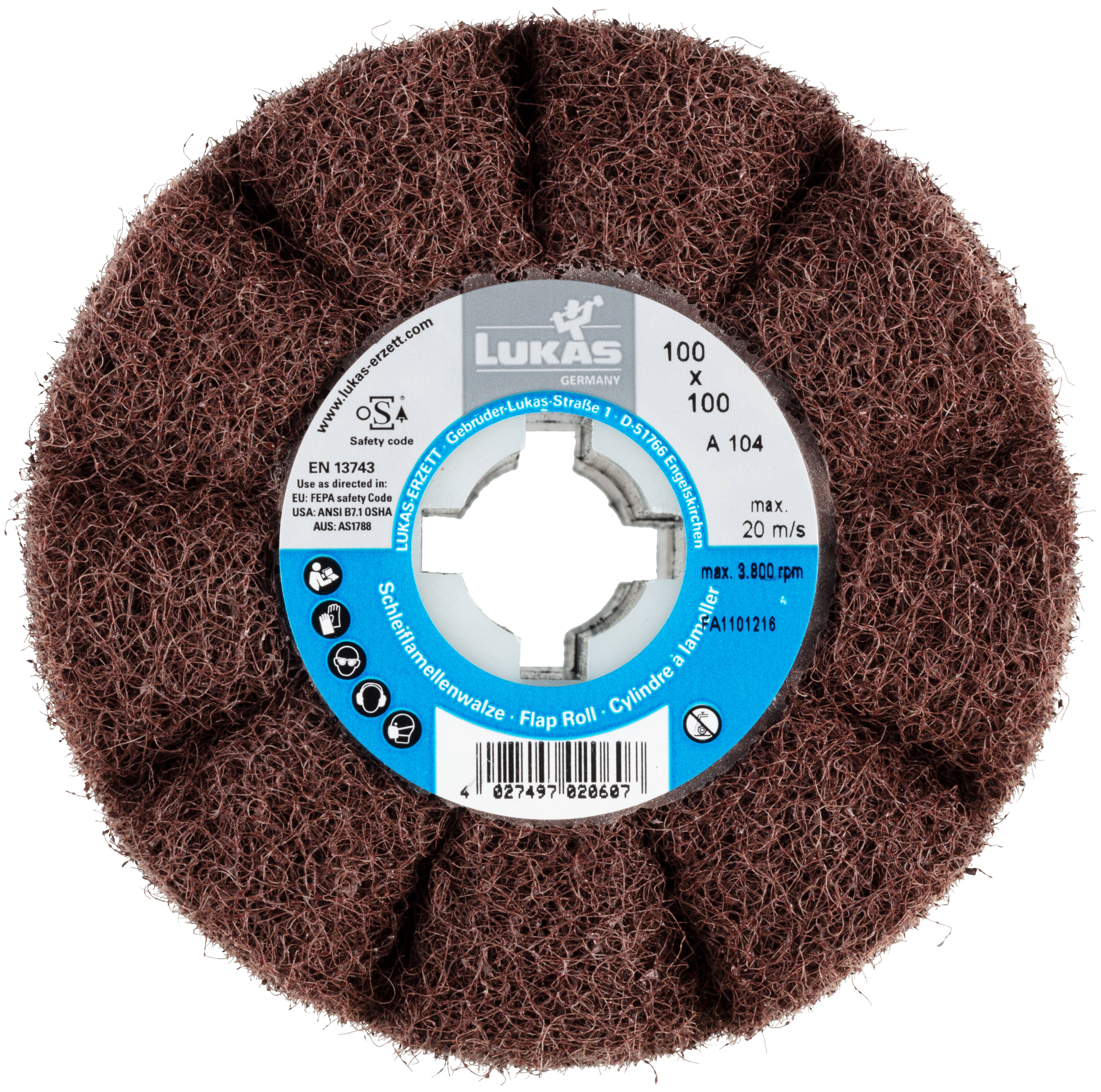 LUKAS-ERZETT A22811001000208 Schleifwalze LWF 100100 B.19 C 208 Durchmesser 100 mm 1 St.