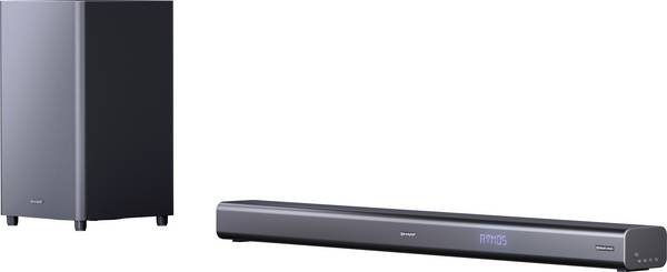 Sharp  Soundbar Dunkelgrau USB, Dolby Atmos®, inkl. kabellosem Subwoofer, Bluetooth®