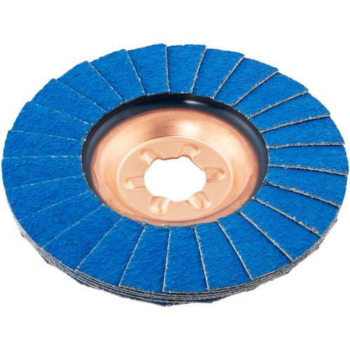 Thumbnail - LUKAS-ERZETT A27201250400045A Fächerschleifscheibe Durchmesser 125 mm Bohrungs-Ø 22.23 mm 10 St.