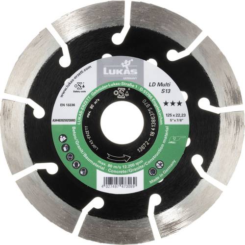 LUKAS-ERZETT A344031251213093 DiamantLD Multi S13 125 Diamanttrennscheibe 1 St.