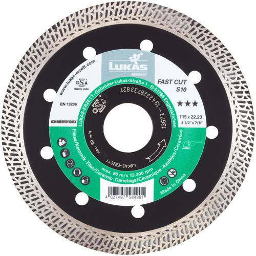 LUKAS-ERZETT A344091251110013 DiamantFAST CUT S10 125 Diamanttrennscheibe 1 St.