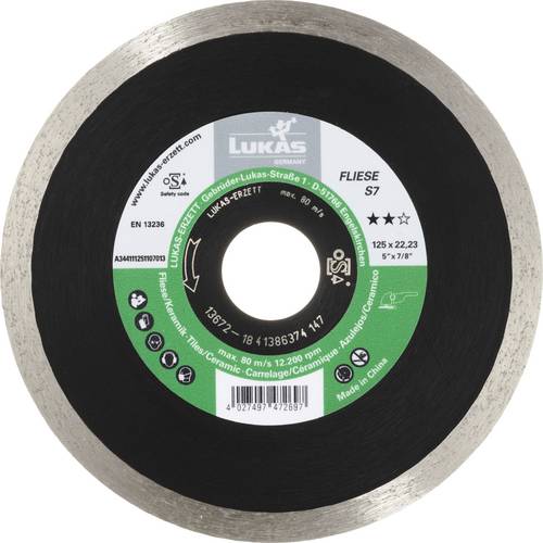 LUKAS-ERZETT A344111251107013 DiamantFLIESE S7 125 Diamanttrennscheibe 1 St.
