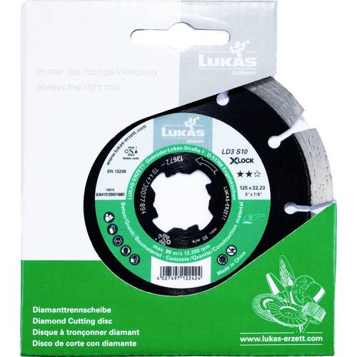 LUKAS-ERZETT A344131259210083 DiamantLD3 S10 X-LOCK 125 Diamanttrennscheibe 1 St.
