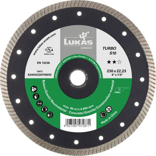 LUKAS-ERZETT A344142301110013 DiamantTURBO S10 230 Diamanttrennscheibe 1 St.