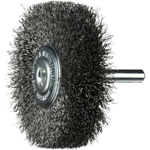 LUKAS-ERZETT Schaftrund-Drahtbürste BSSW für Stahl 60x18 mm für Bohrmaschinen gewellt BSSW 06018 S6 A350006036 10 St.