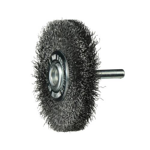 LUKAS-ERZETT Schaftrund-Drahtbürste BSSW für Stahl 70x18 mm für Bohrmaschinen gewellt BSSW 07018 S6 A350007036 10 St.